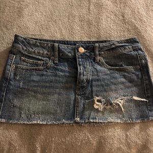 American Eagle mini jean skirt